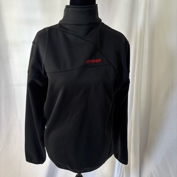Spyder Men's Black Softshell Jacket Size Small - Picture 2 of 9